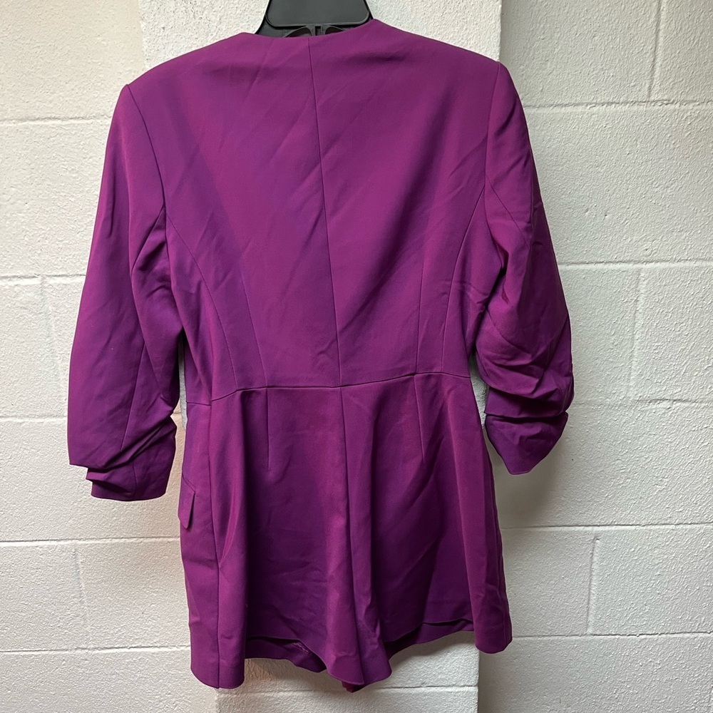 Zara Women's Vibrant Purple Blazer Romper - Picture 7 of 7